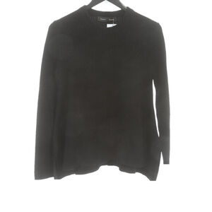 Proenza Schouler XS Oversized Trapeze Sweater Ribbed Black MSRP $890